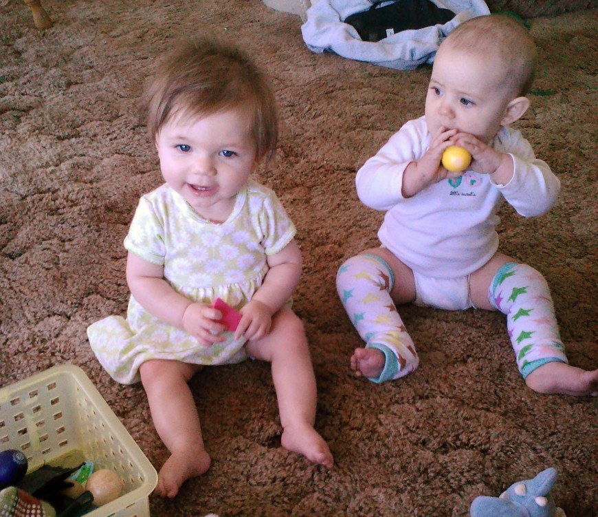 Avery playing with her friend Sloane!